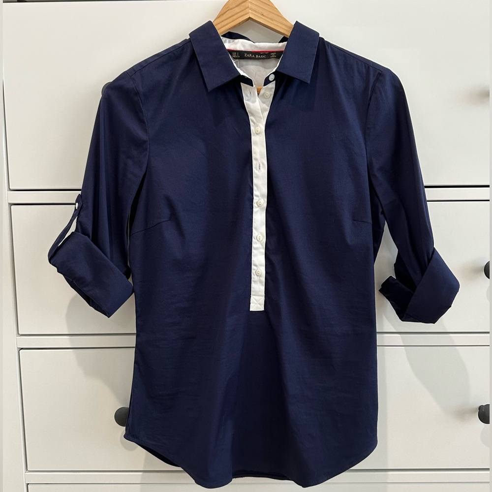 Zara 3/4 sleeve top